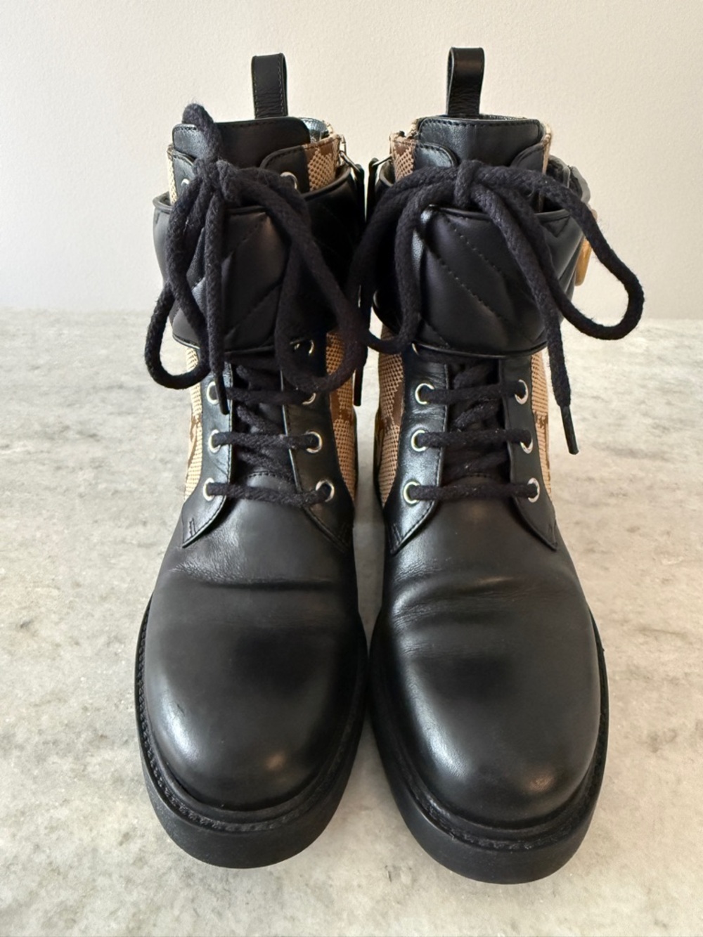 Gucci Flores Calfskin Monogram Maxi GG Ankle Boot - Picture 2 of 4